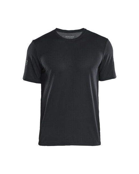 Funktions T-Shirt mit UV-Schutz Schwarz