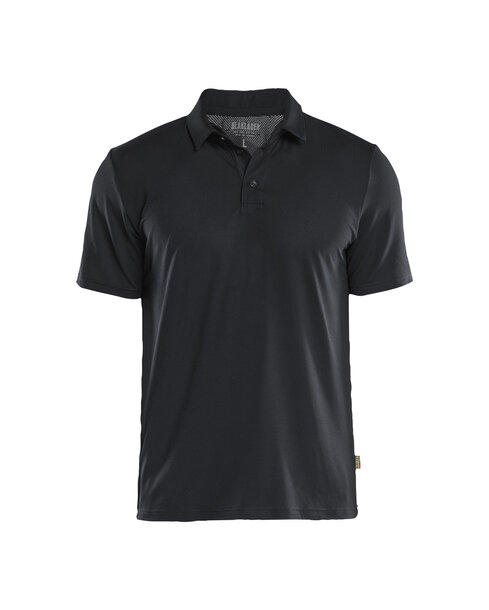 Funktions Poloshirt mit UV-Schutz Schwarz