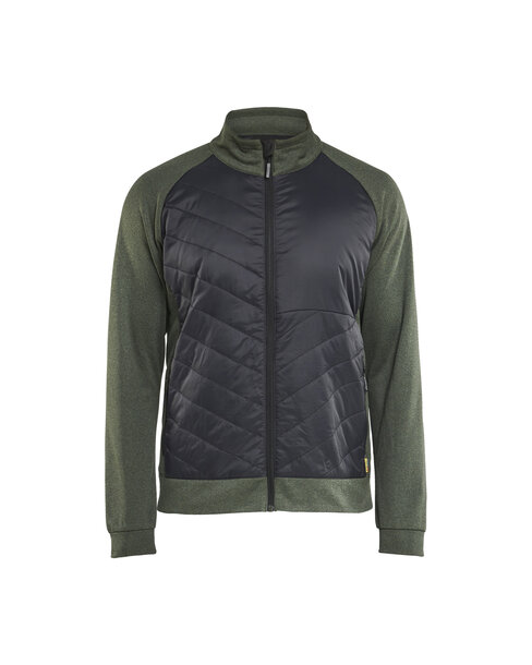 Hybrid Sweater Herbstgrün/Schwarz