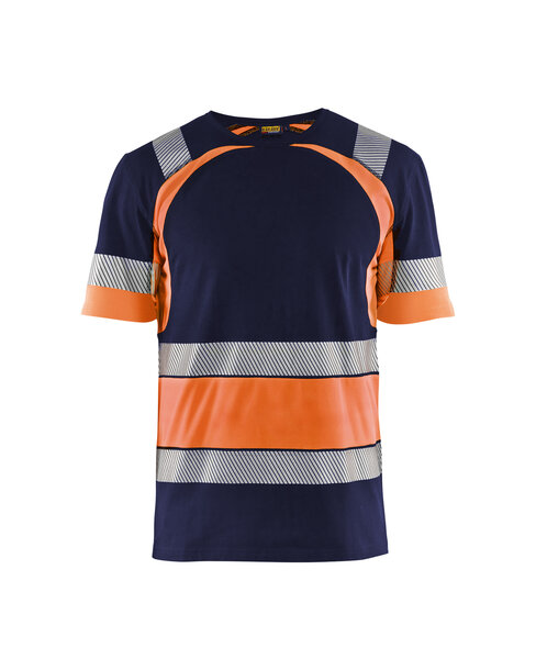 High Vis T-Shirt Marineblau/Orange