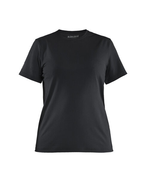 Damen Funktions T-Shirt mit UV-Schutz Schwarz