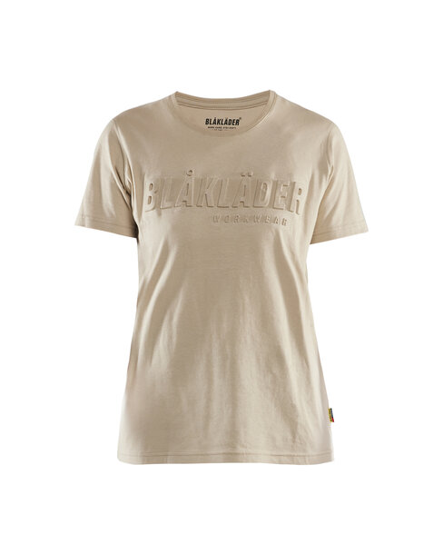 Damen T-Shirt 3D Beige