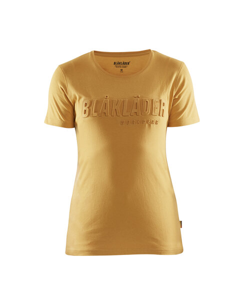 Damen T-Shirt 3D Honiggold