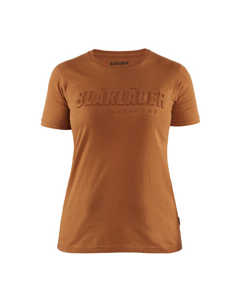 Damen T-Shirt 3DRostbraun