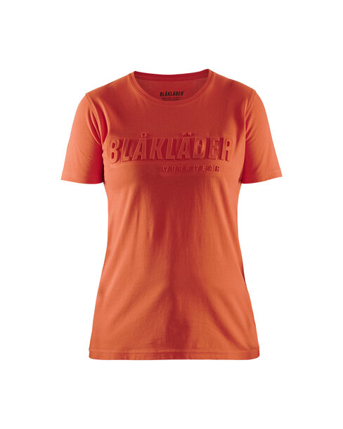 Damen T-Shirt 3D Orangerot