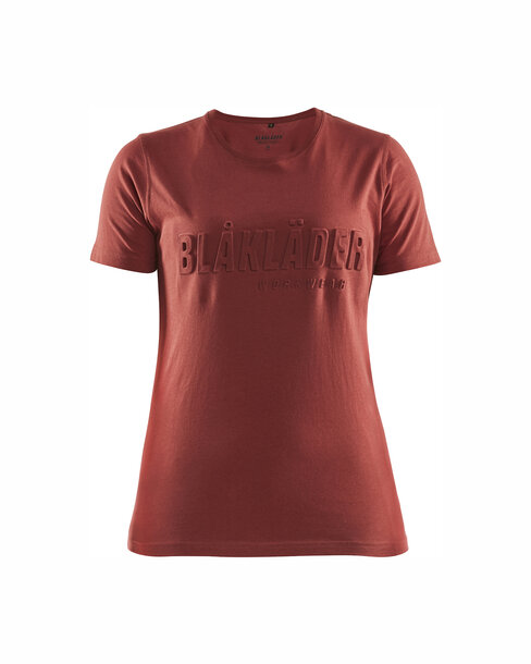 Damen T-Shirt 3D Rostrot