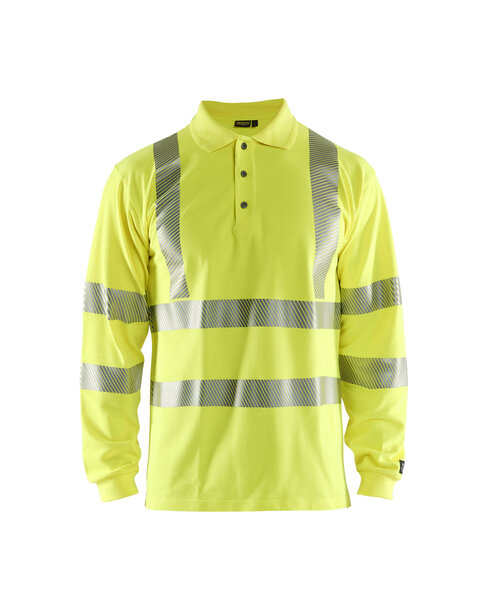 Multinorm Polo Shirt langärmelig High Vis Gelb
