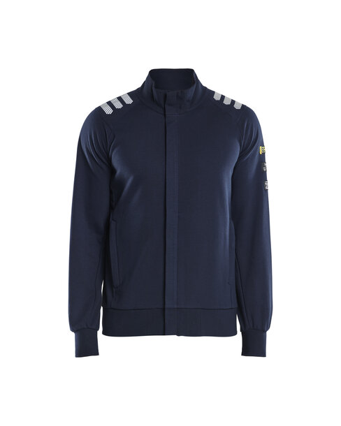Flammschutz Sweatshirt mit Reißverschluss Marineblau