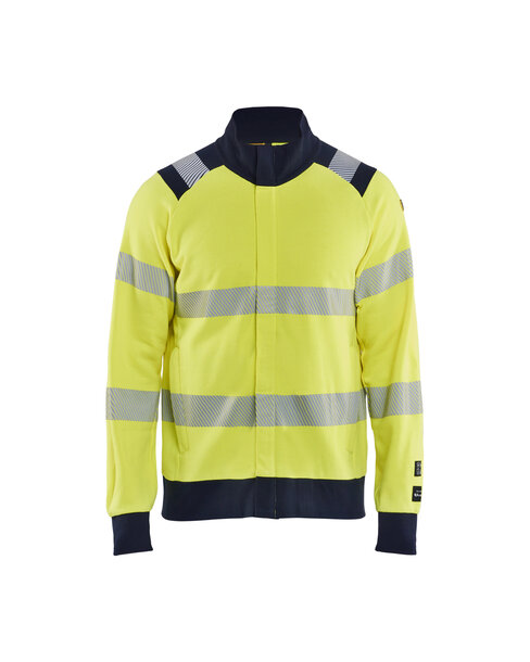 Multinorm Sweatshirt High Vis mit ReißverschlussHigh Vis Gelb/Marineblau