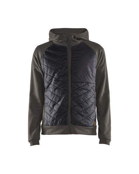 Hybrid Sweater Dunkel Olivgrün/Schwarz