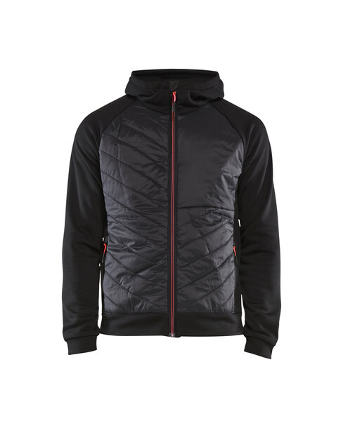 Hybrid Sweater Schwarz/Rot