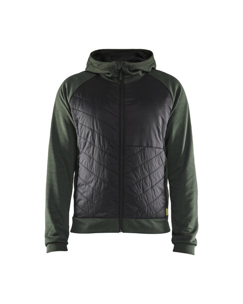 Hybrid SweaterHerbstgrün/Schwarz