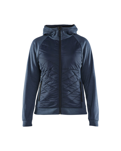 Damen Hybrid SweaterTaubenblau/Dunkel Marineblau