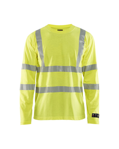 Multinorm Langarm Shirt High Vis Gelb