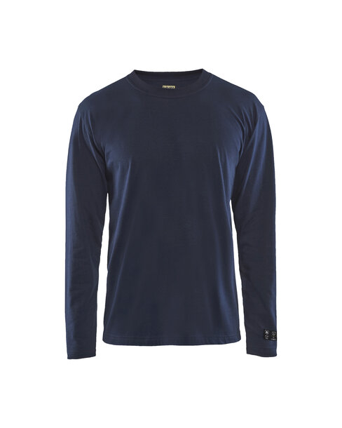 Flammschutz Langarm Shirt Marineblau