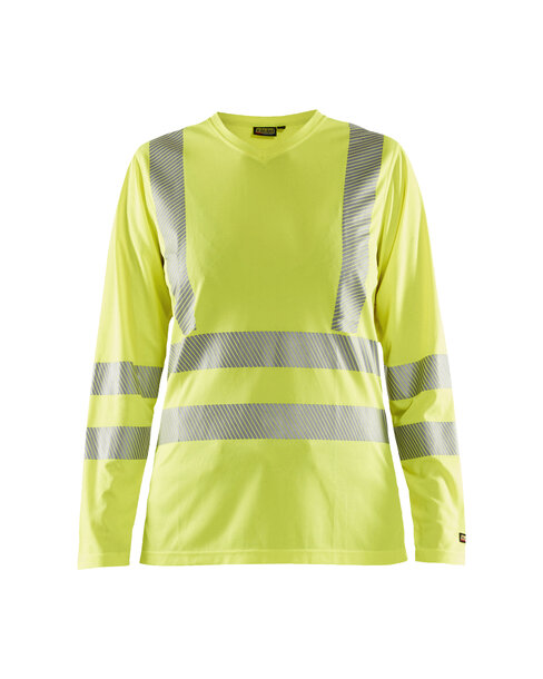 Damen UV Shirt High Vis langarm High Vis Gelb