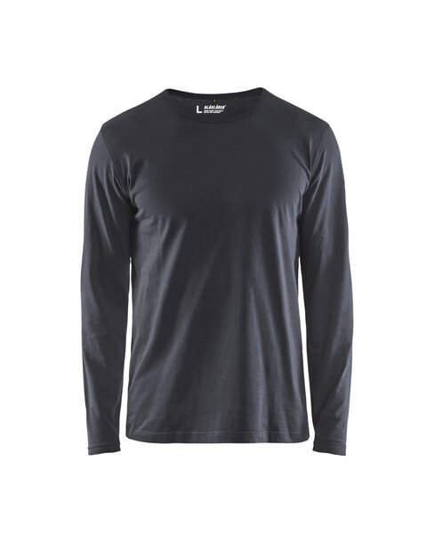 Langarm T-Shirt Dunkelgrau