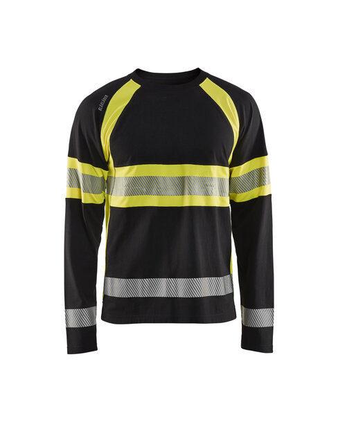 High Vis Shirt langärmelig Schwarz/Gelb