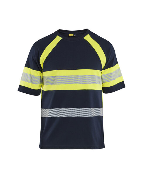 Multinorm T-Shirt Inhärent Marineblau/ High Vis Gelb