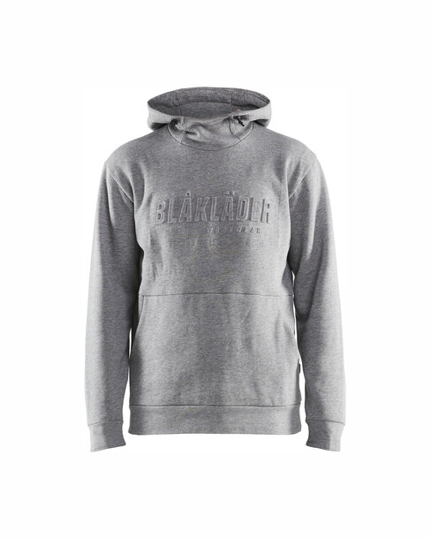 Kapuzensweater 3D Grau Melange