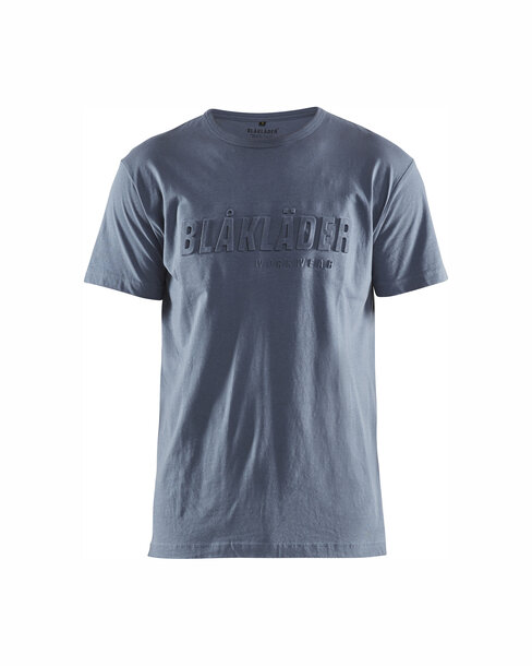 T-Shirt 3D Taubenblau