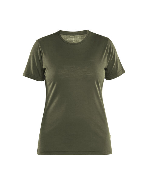 MERINO T-SHIRT FÜR DAMEN Waldgrün