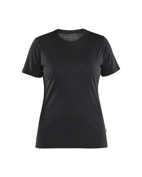 MERINO T-SHIRT FÜR DAMEN Schwarz