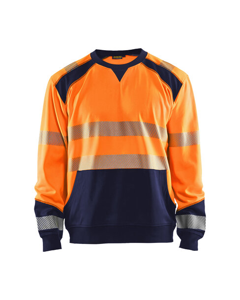 High Vis Sweatshirt High Vis Orange/Marineblau