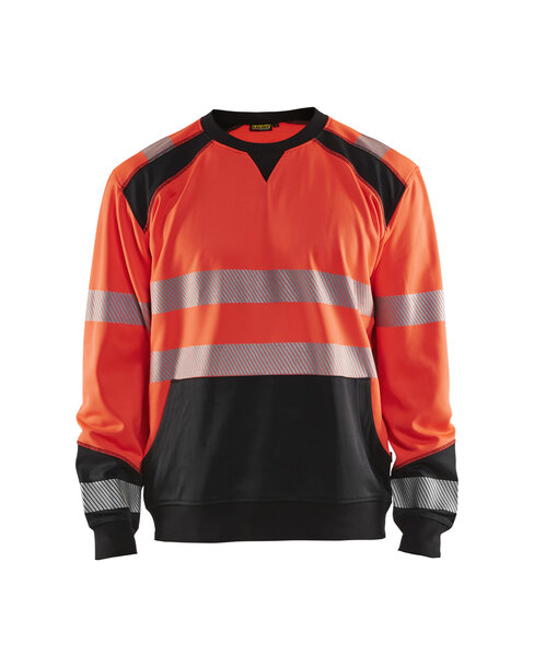 High Vis Sweatshirt High Vis Rot/Schwarz