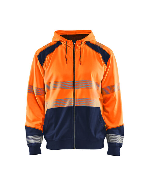 High Vis Kapuzensweater High Vis Orange/Marineblau