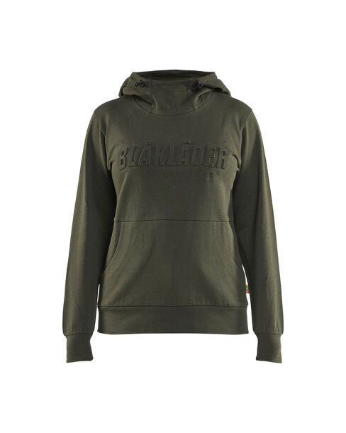 Damen Kapuzensweater 3DWaldgrün