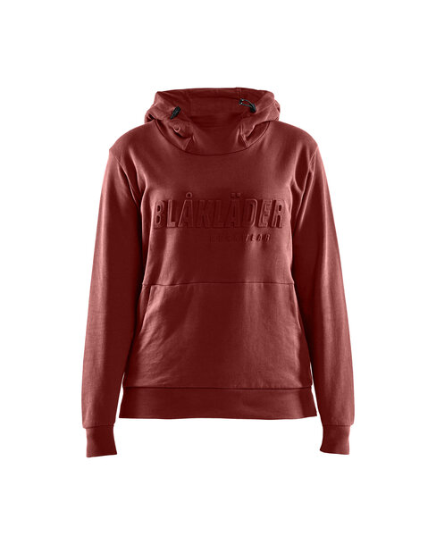 Damen Kapuzensweater 3D Rostrot