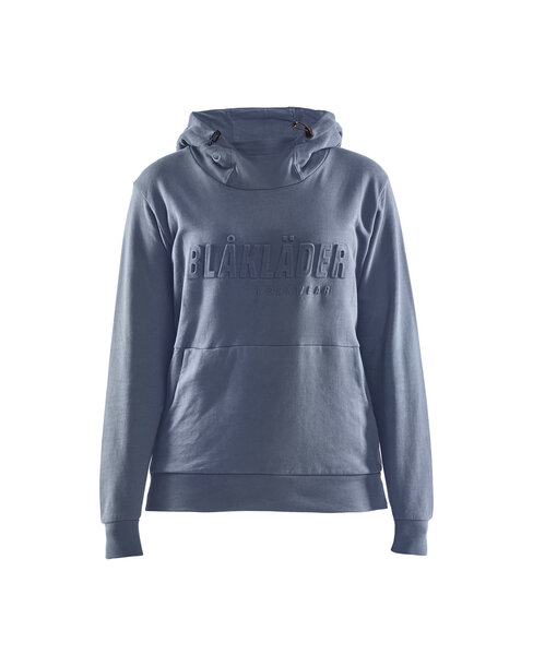 Damen Kapuzensweater 3D Taubenblau