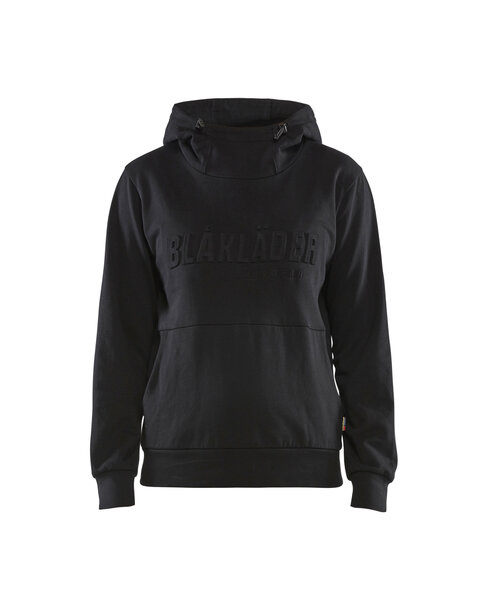 Damen Kapuzensweater 3D Schwarz