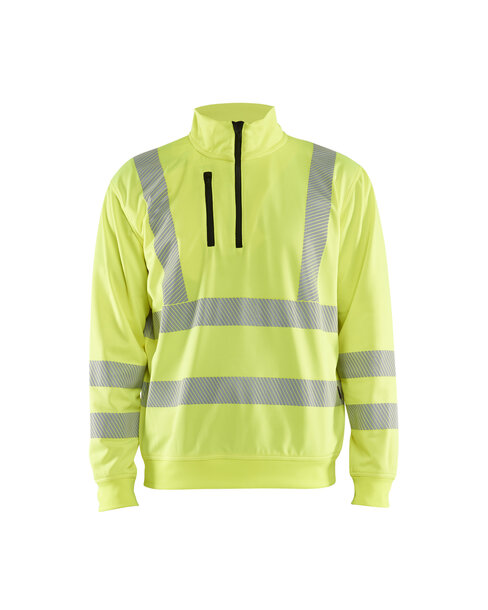 High Vis Sweatshirt Half-Zip High Vis Gelb