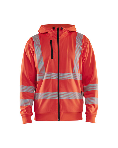 High Vis Kapuzensweater mit Reißverschluss High Vis Rot
