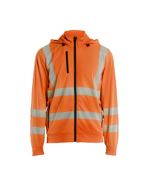 High Vis Sweatshirt mit abnehmbarer Kapuze High Vis Orange
