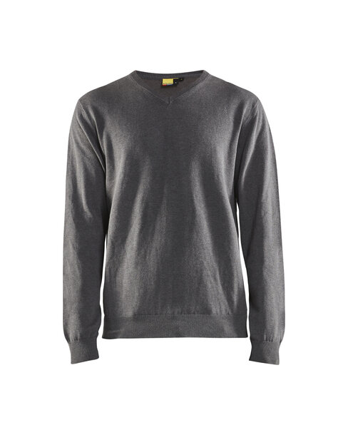 Pullover gestrickt Schwarz Melange