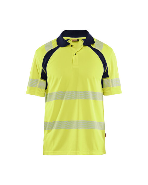 Polo High VisHigh Vis Gelb/Marineblau