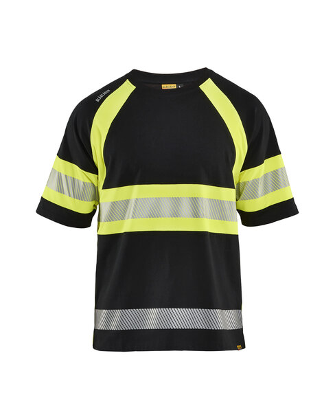 High Vis T-Shirt Schwarz/High Vis Gelb