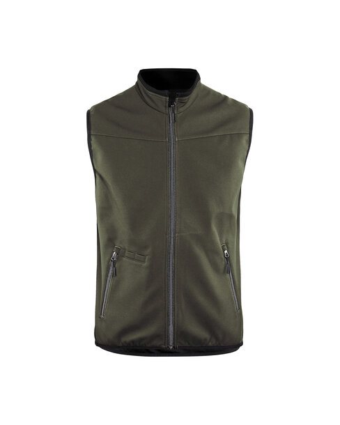 Softshell Weste Dunkel Olivgrün/Schwarz