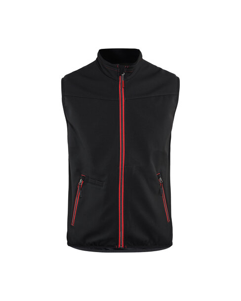 Softshell Weste Schwarz/Rot