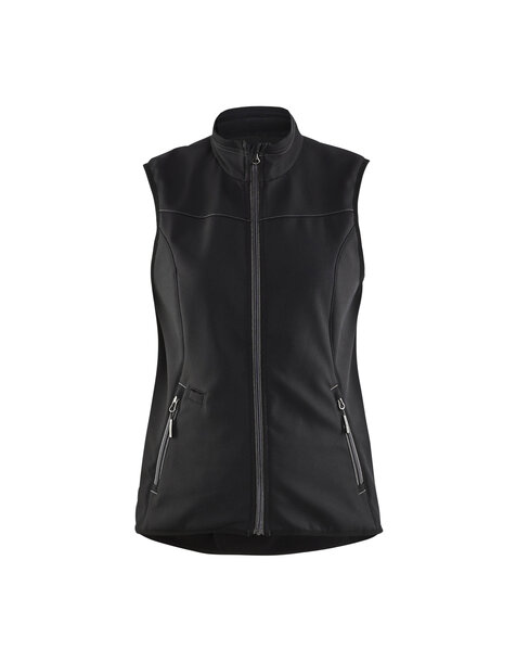 Damen Softshell Weste Schwarz/Dunkelgrau