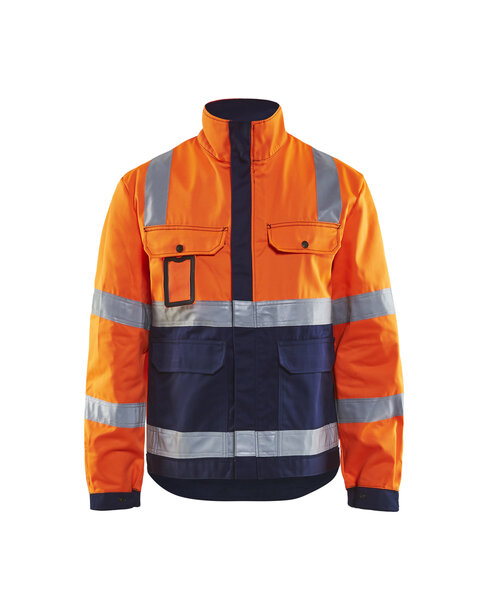 High Vis Jacke High Vis Orange/Marineblau