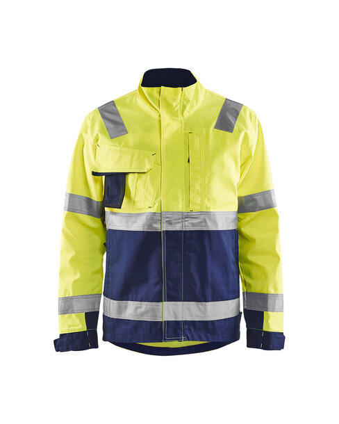 High Vis Jacke High Vis Gelb/Marineblau