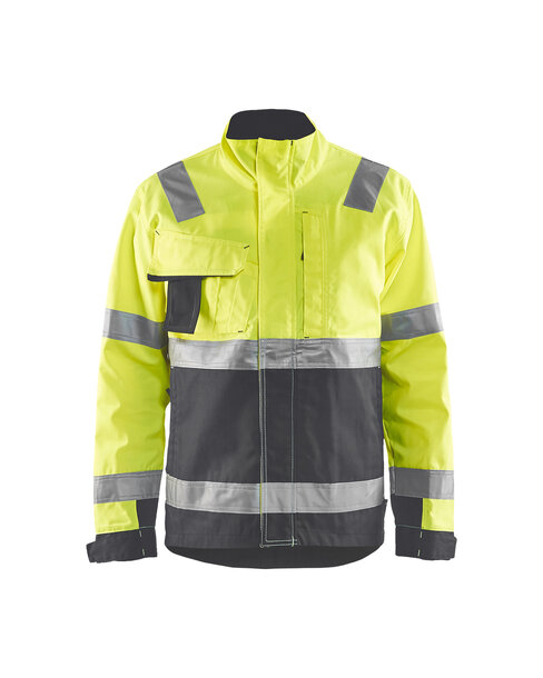 High Vis Jacke High Vis Gelb/Mittelgrau