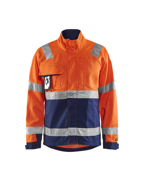 High Vis Jacke High Vis Orange/Marineblau