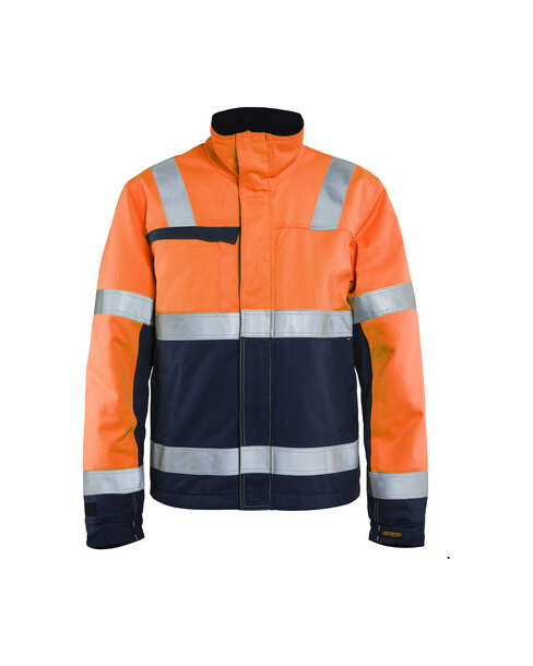 Multinorm Winterjacke High Vis Orange/Marineblau