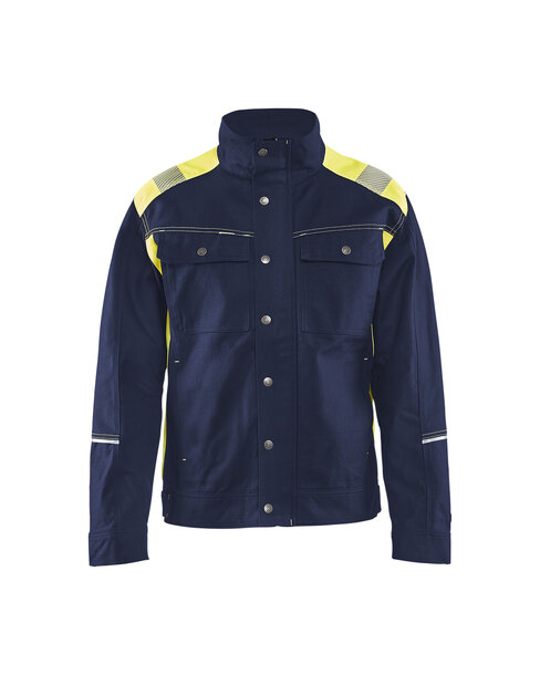 Handwerker Jacke Marineblau/Gelb
