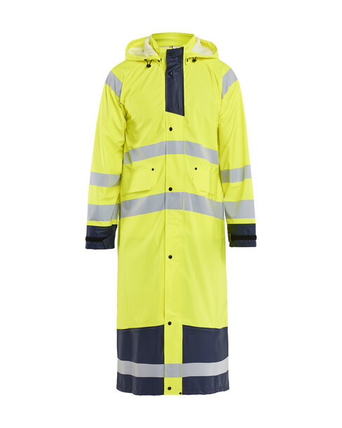 High Vis Regenmantel Level 1 High Vis Gelb/Marineblau